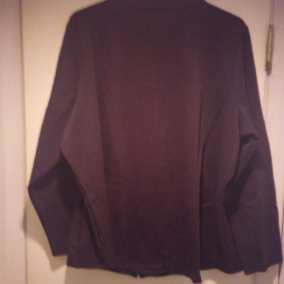 Liz Claiborne blk zip up jacket lightly used sz 1x - Picture 4 of 8